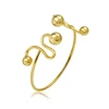 51827 xuping China goods online selling super popular 24k gold plated beaded bangle cuff