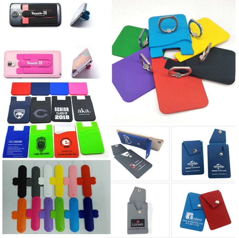 Customizable promotional gifts mobile phone accessories popular sockets phone webcam cover silicone phone stand shopping bags