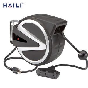 65ft Ceiling Mounted Automatic Retractable Power Cord Reel