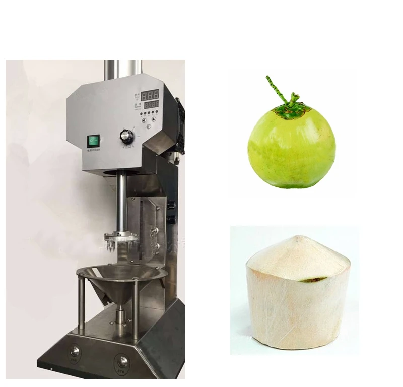 Diamond Shape Coconut Cutting Green Coconut Peel Cutting Machine Price