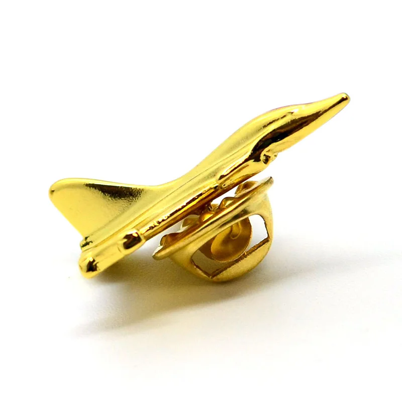 Aircraft Lapel Pin Badge Custom 3d Metal Gold Plated Airplane Lapel Pin ...