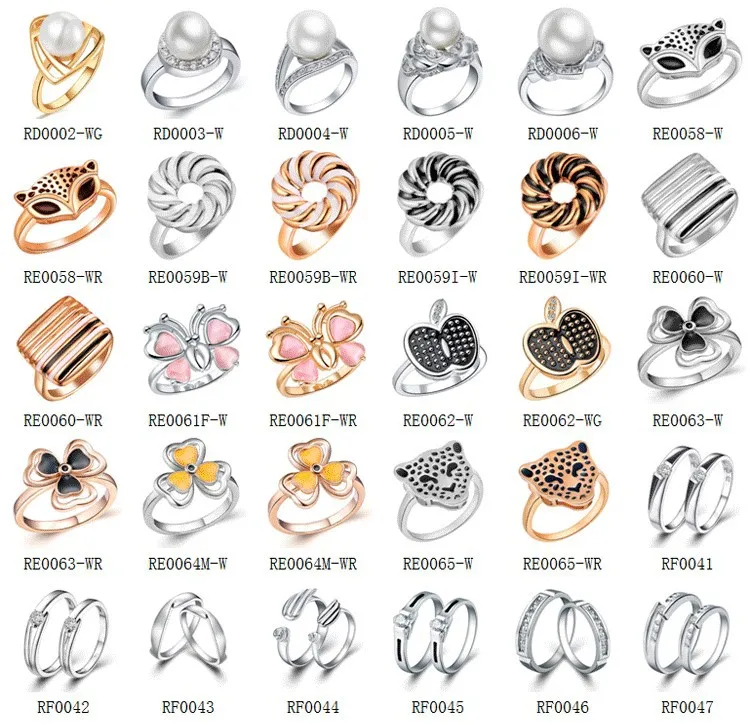 Fashion Micro Paved Zircon Wedding Ring Women Finger Ring Wholesale