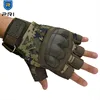 PRI Factory Price Anti Impact Leather Hunting Fingerless Military Tactical Police gloves, Tactical gloves