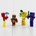 4pcs set Five Night At Freddy Building Blocks With Weapons Figure 7cm Fox Bear Bonnie PVC