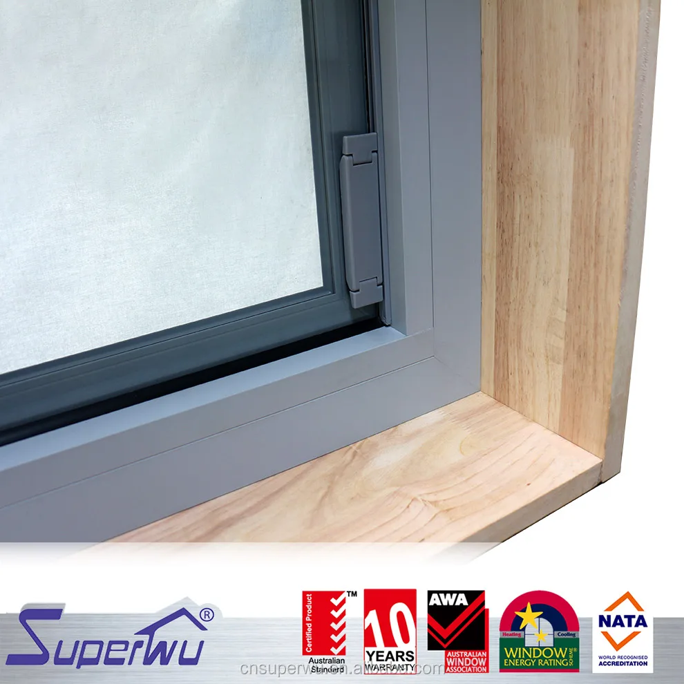 High quality aluminum half fixed windows with aluminum louver blade Australia standard