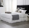 Eliya Luxury Knitted White 100% Egyptian Cotton Bed Linen Comforter King Sheet Hotel Bedding Set