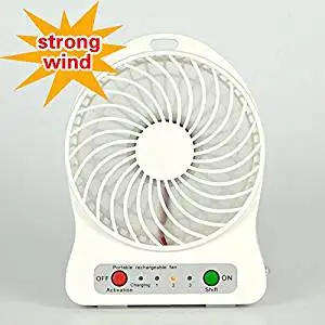 New High quantity Outdoor Protable Mini Cooling Rechargeable USB Desk Portable Pocket Mini Fan Handheld Travel Blower Air Cooler white color