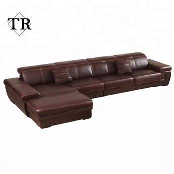 Leather sofa set