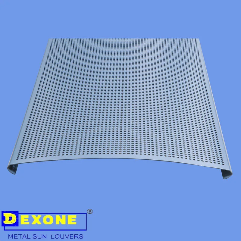 Aluminum Noise Reduction panel exterior perforated Acoustic louver