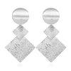 Popular Geometric Design Ladies Zinc Alloy Long Drop Earrings Maker