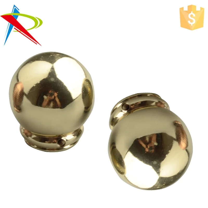 Metal Ball Finials For Curtain Rod Draperies Tracks Fits 3/4 Inch Rod Buy Curtain Tracks Rod