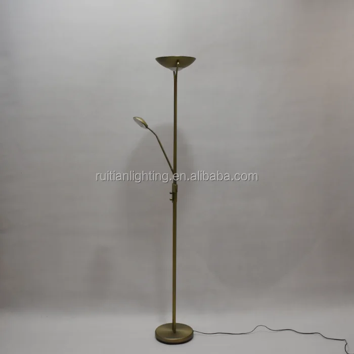 bronze floor lamp with reading light