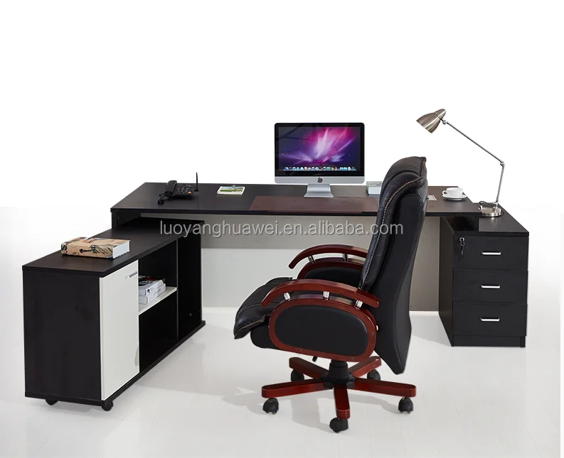 Modern Design Lshape Office Desks Wooden Boss Manager Executive Office Counter Table Buy L