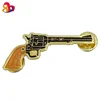 Xinyihong promotion custom zinc alloy Lions club epoxy name gun shape 2 Pin sockets emblem badge