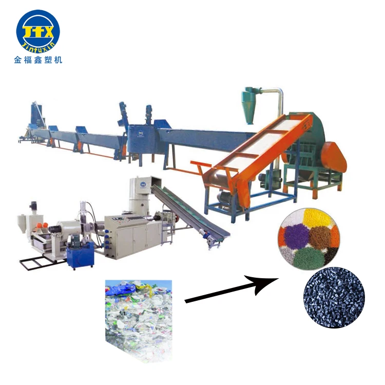 Pet Polypropylene Flake Crushing Washing Drying Recycling Pe Pp Film