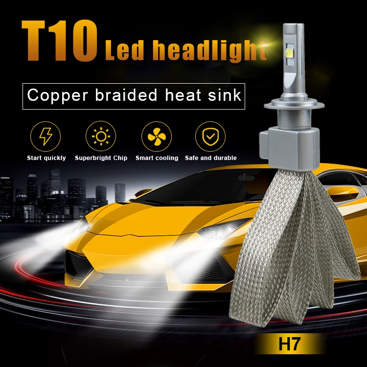 Excellent Quality Headlamp 6000 Lumens Zes Chip Led Headlight H4 H7