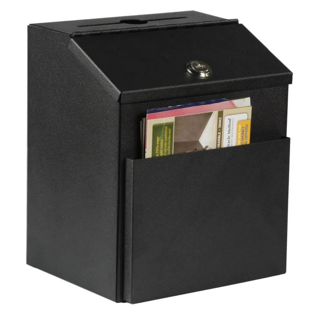 Collection Box in Acrylic PDS9458 Black Suggestion Box