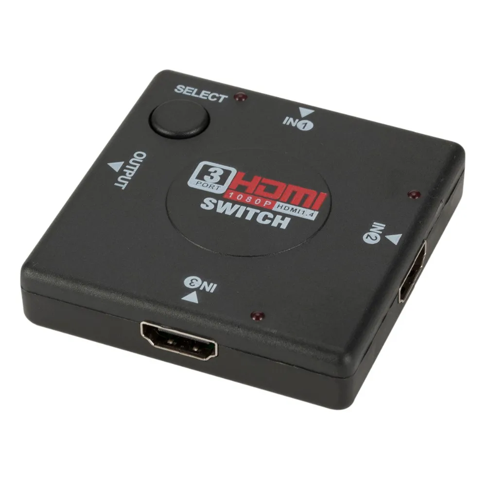 3 In 1 Out Hdmi Video Audio Switcher Hub Box For Hdtv 1080p Blu-ray Ps3 ...