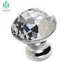 DL-RTS008 YIWU Wholesale crystal furniture Door Cabinet Knob Diamond Shape Crystal Glass Cupboard Drawer Handle and knob