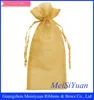Customized personal drawstring organza bags for gifts /drawstring wedding favor organza bags