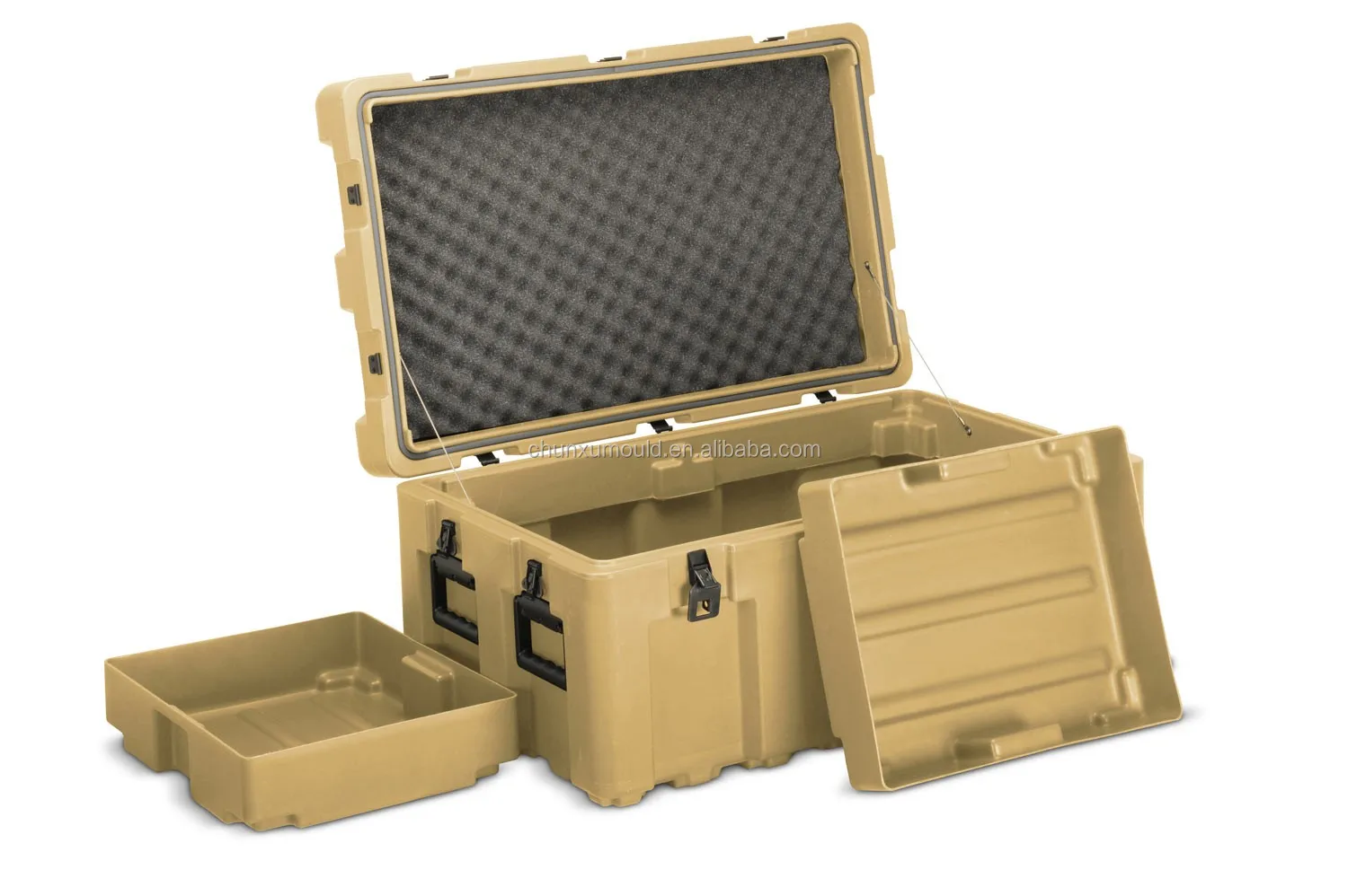 Custom Rotomolding plastic (LLDPE) Footlocker /military cases /boxes