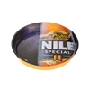 Wholesale Tin Serving Decorative Large Round Shaped Anti Slip Bar Beer Tray Custom Vintage Printed Metal Aluminum Serving Tray