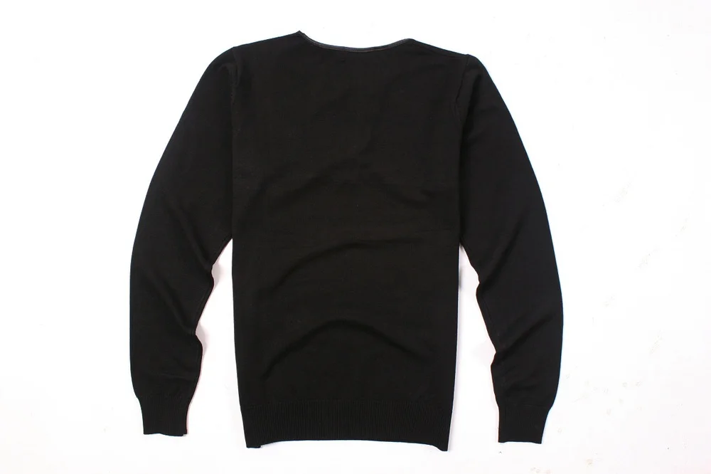 plain black sweater