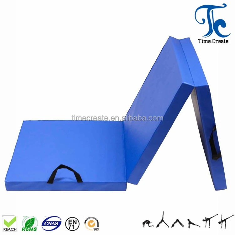 Fitness Yoga Exercise Folding Mat Blue Foam Mat For Gymnastics