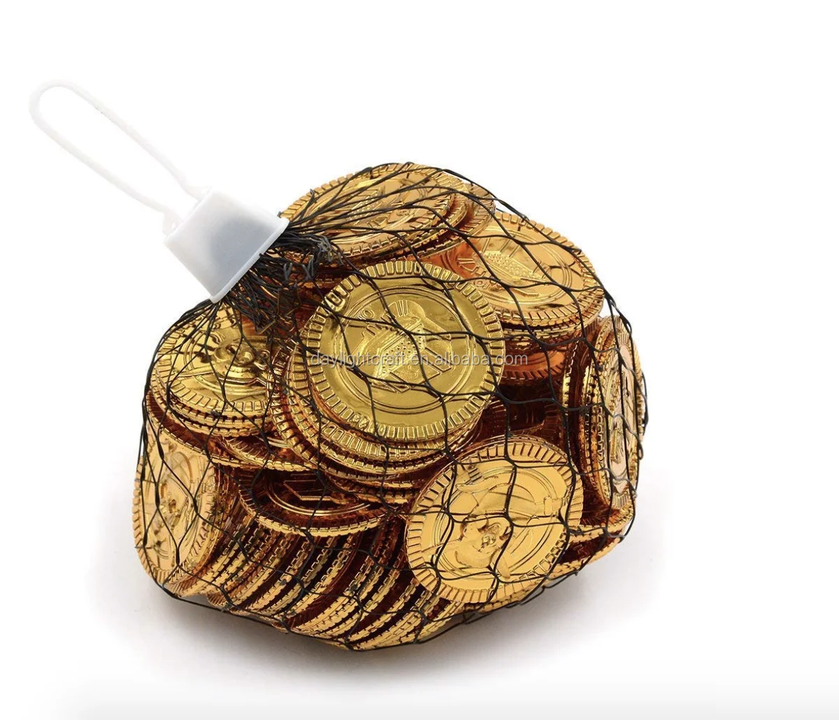 100pcs Plastic Play Coins Gold Pirate Treasure Hunt Coins Toys For Kids Party Theme Props