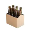 Recycle Customized Corrugated Cardboard 6 Pack Beer Carrier