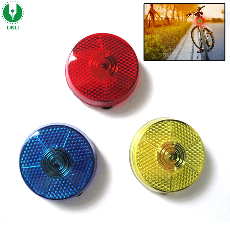 Plastic Round Blinking Safety Led Bike Light,Led Bicycle Light For