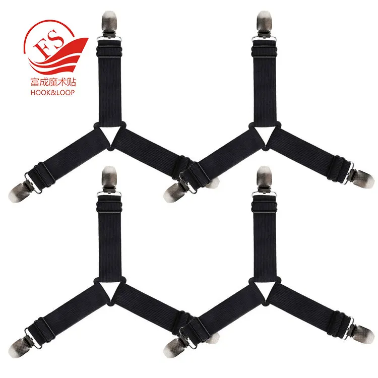 High Quality Bed Sheet Corner Holders Elastic Grippers Suspenders