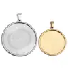 25mm 30mm stainless steel cabochon base sterling silver cabochon pendant blanks setting tray of jewelry accessories