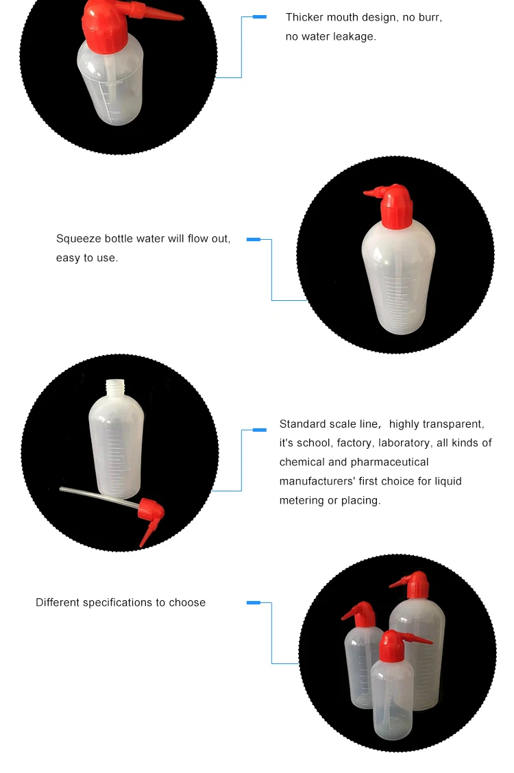 500ml Laboratory Chemical Use Plastic Squeeze Washing Bottles With Narrow Mouth Buy Wash