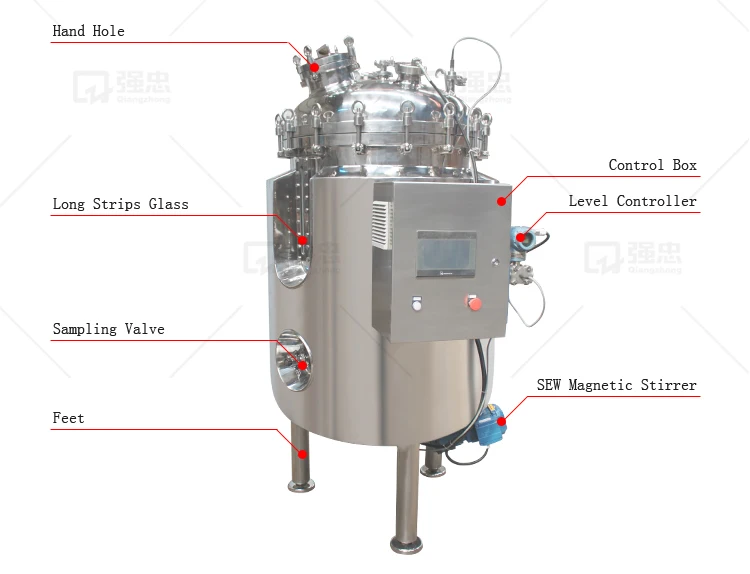 100l Stainless Steel Tank Bottom Mixer/industrial