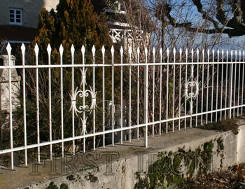 Hot Dip Galvanized White Wrought Iron Fence Hot Dip Galvanized White Wrought Iron Fence