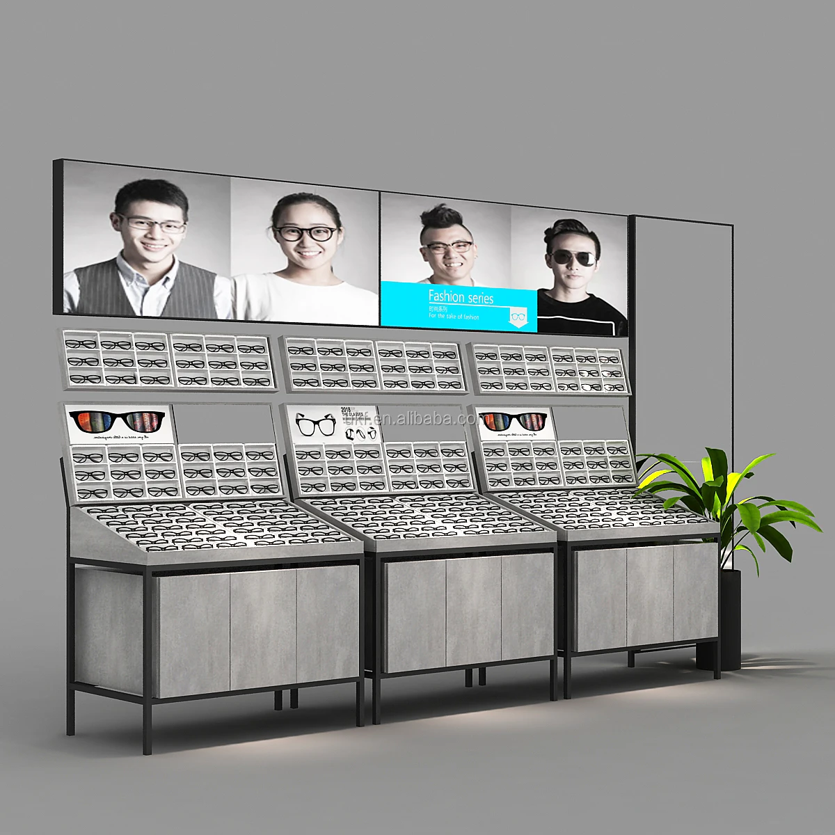 Wholesale Optical Display Rack Eyeglasses Display Stand Floor Standing
