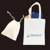 Eco Friendly Shopping Organic Cotton Canvas Tote Bags with Custom Printed Logo Cotton Drawstring Bag