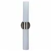 Brushed Nickel 2-Light Wall Sconce two GU24 sockets Direct Wired with Opal Acrylic Diffusers