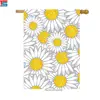 New Design Spring Theme Daisy Flower Floral Spring Blossom Polyester Fabric House Flag
