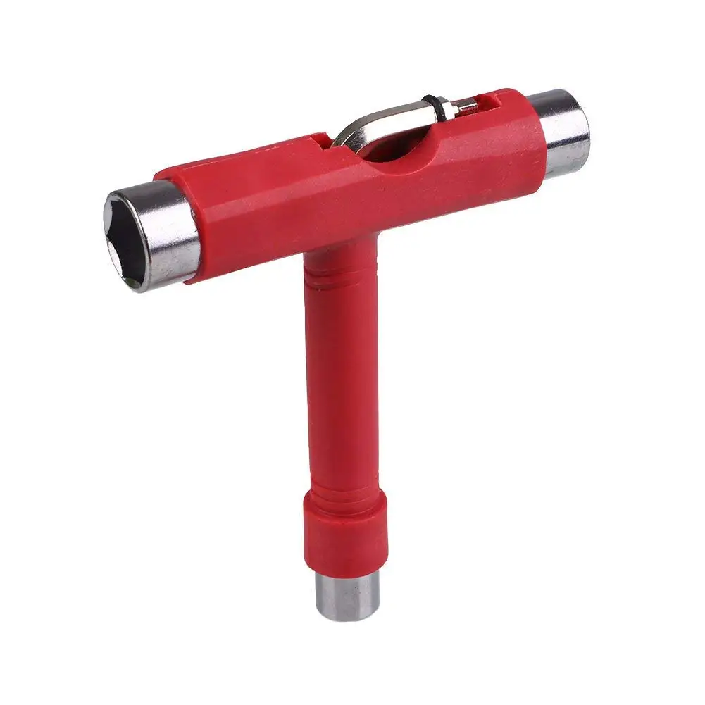 Black as Described Homyl Skateboard Longboard T Shape Screwdriver Bearing Socket Wrench wheels Trucks Repair