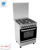 2019 hotsales cheap mirror stainless steel body gas stove cooking range with oven