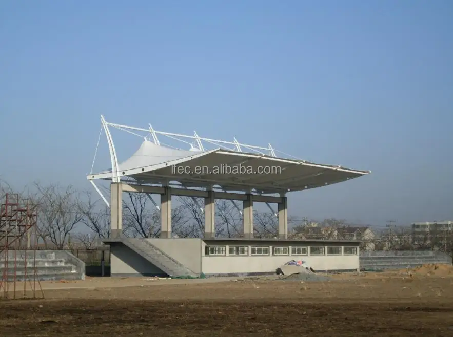 Long Span Light Steel Space Frame Structure Prefabricated Stadium Bleachers