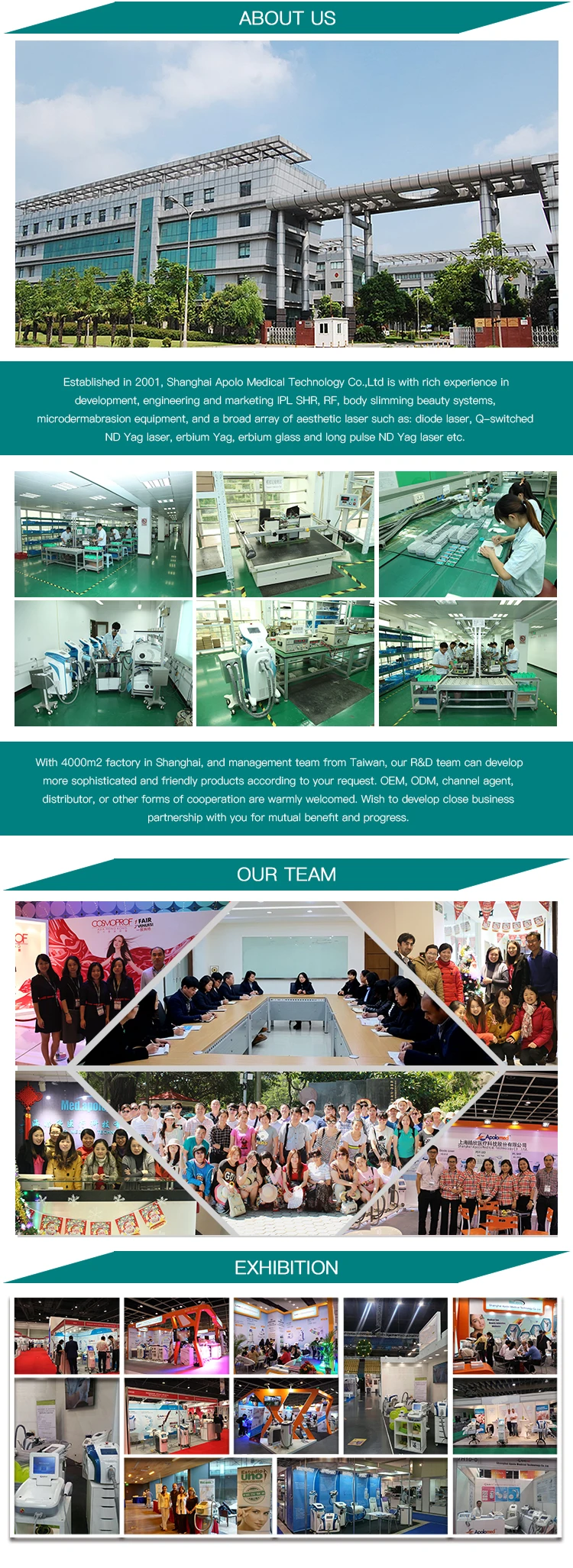 IPL RF and laser platform long pulse nd yag hair removal 