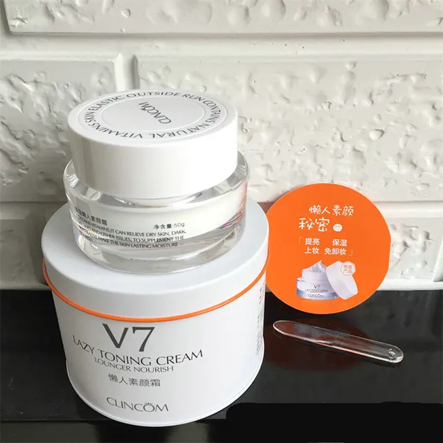 v7 toning light whitening face cream nake makeup concealer cream