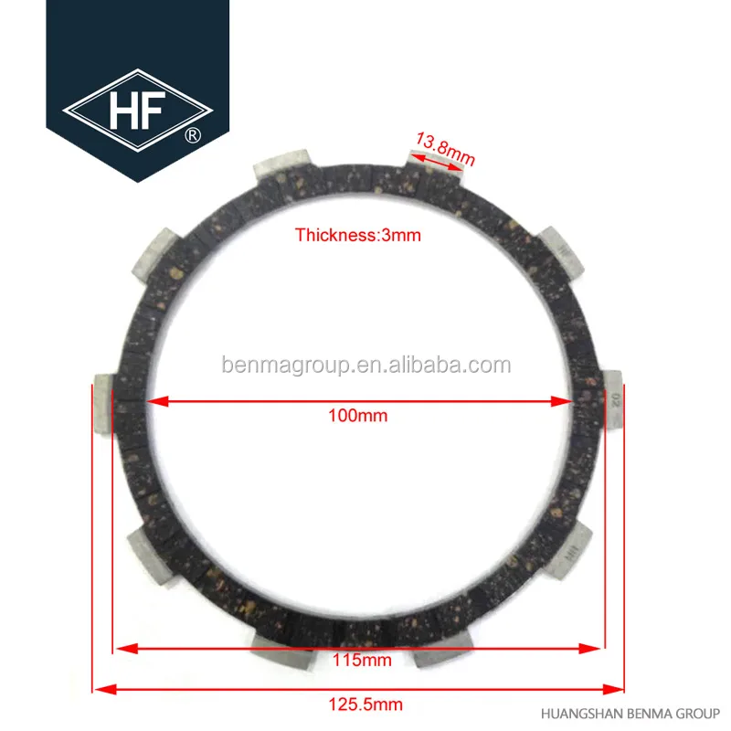 Brand Motorcycle Clutch Plate For India Two Wheeler Bajaj Pulsar Ug4