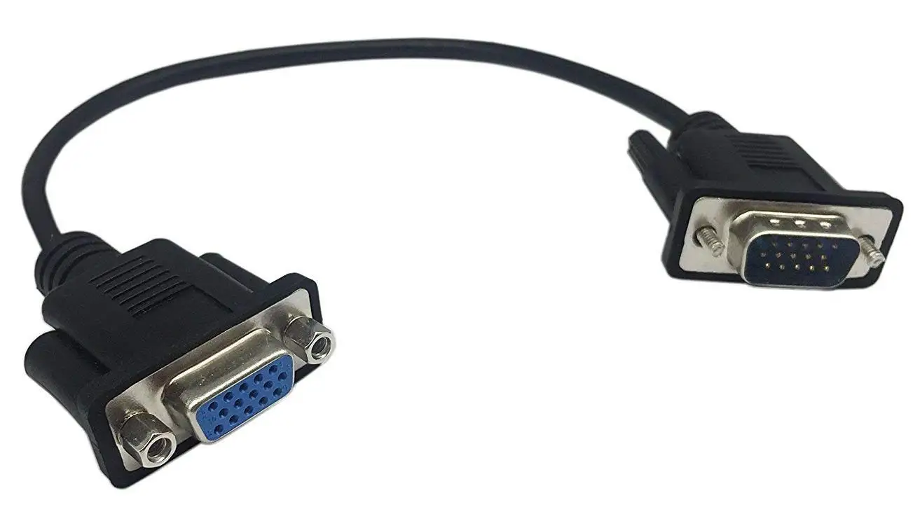75FT 25M SVGA M//M LCD LED Monitor VGA Cable Cord Male to Male PC Projector Blue
