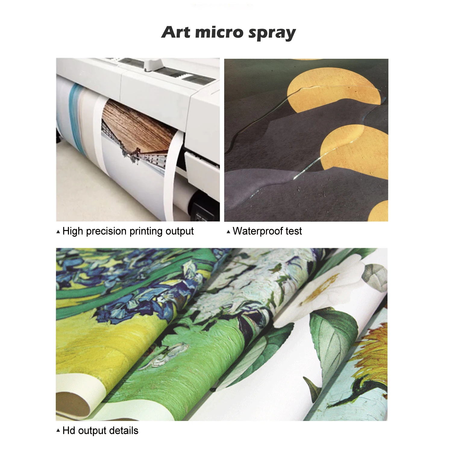 100% cotton canvas printing Inkjet waterproof canvas roll