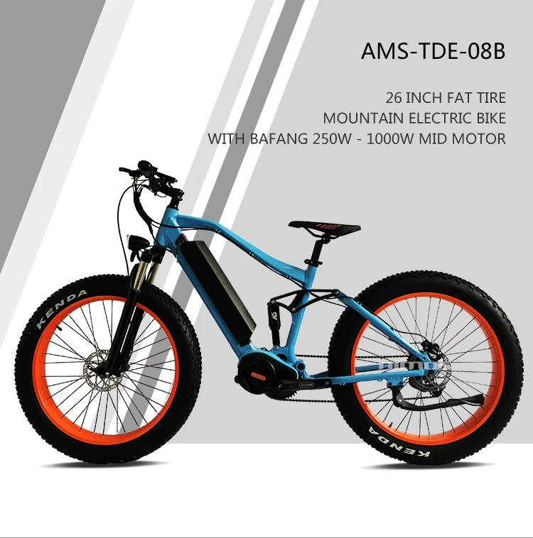 8fun 1000w Mid Drive Motor Electric Bike With Fat Tire Beach E Bicycle For Sale Buy Electric