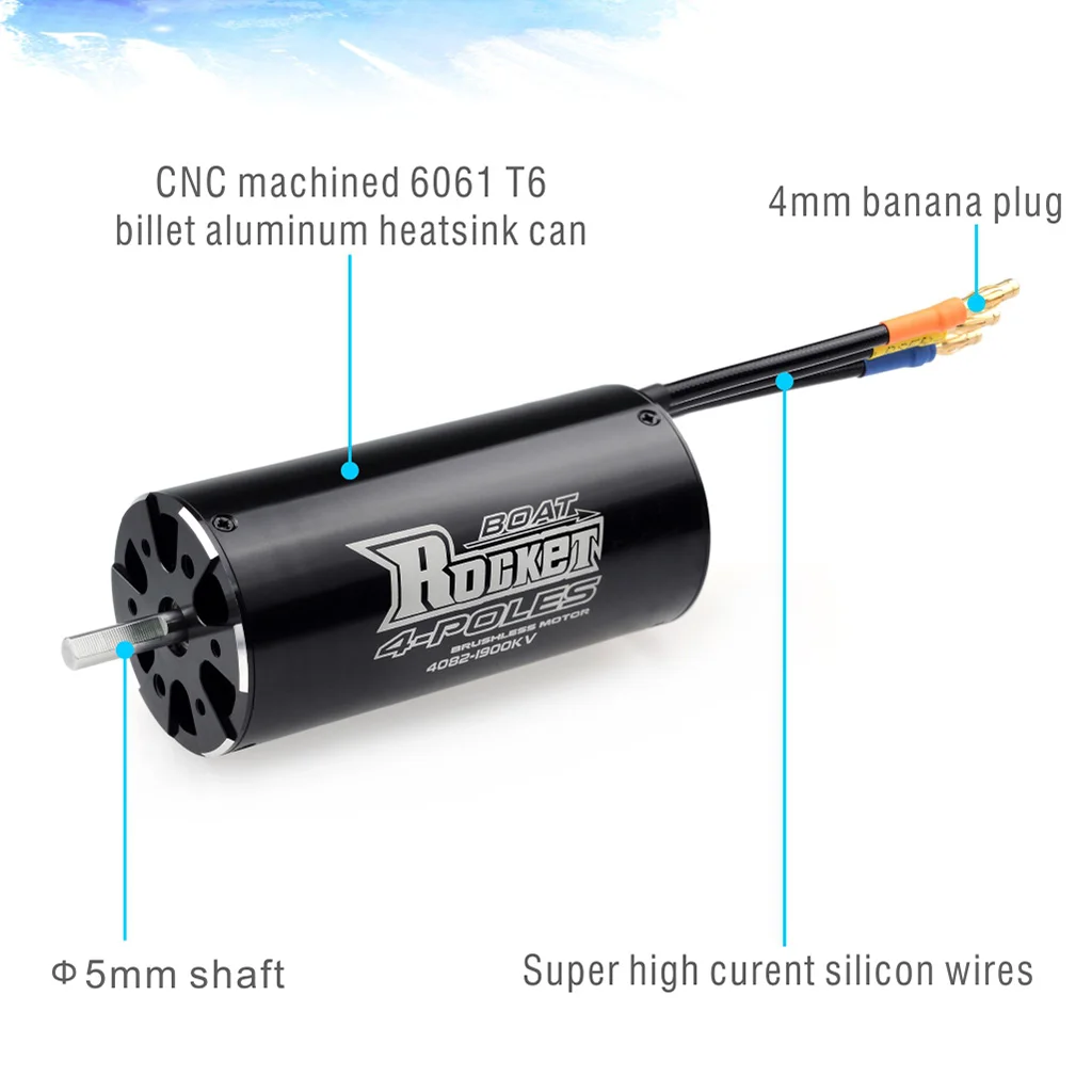 rc brushless rennboot rocket